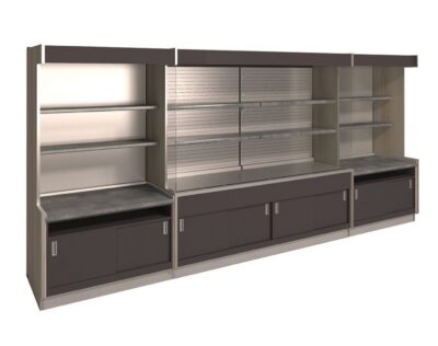 Rear cabinets